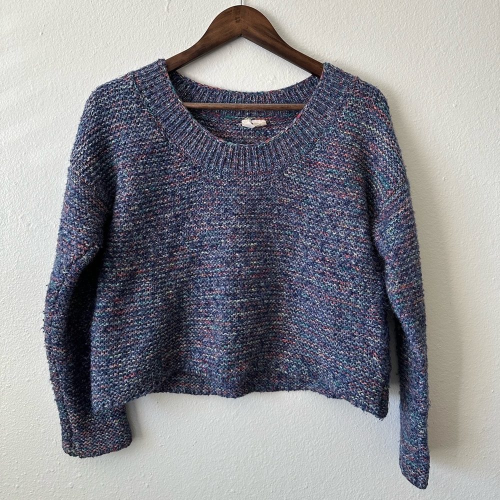 Anthropologie Moth cropped knit sweater